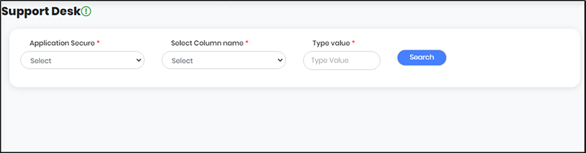 Support Desk Screen - CyLock